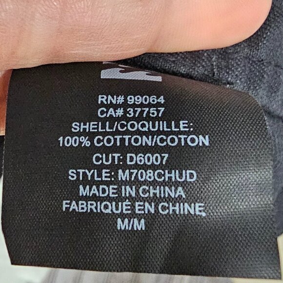 NWT Billabong Stealth Hudson Dark Gray Unisex Button Canvas Utility Jacket M - Picture 15 of 16